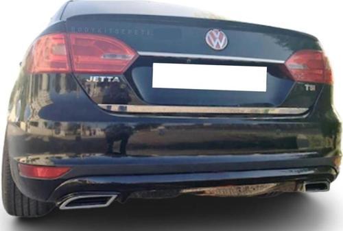 Volkswagen Jetta Makyajsız Egzoz Görünüm Difüzör (Plastik)(Boyasız)