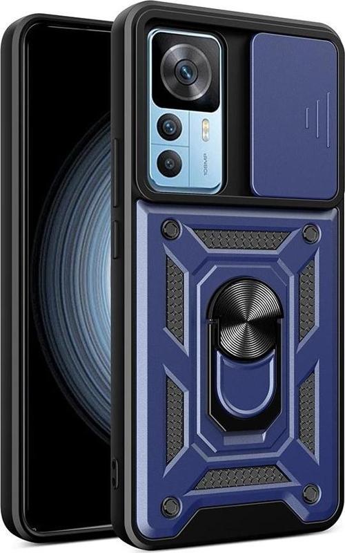 Xiaomi Mi 12T Kılıf Magnetik Standlı Kamera Korumalı Zore Sürgülü Vega Kapak
