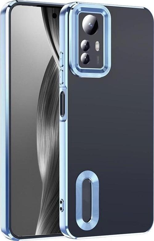 Xiaomi Redmi Note 12S Kılıf Kamera Korumalı Logo Gösteren Zore Omega Kapak