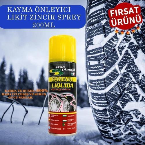 Stac Plastic Anti Patinaj Önleyici Kar Lastik Zincir Muadili Sprey 200 ml