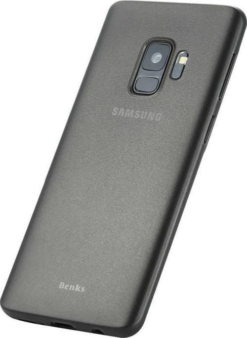 Galaxy S9 Kılıf Lollipop İnce Pürüzsüz Mat Yüzey Kılıf Transparan Siyah