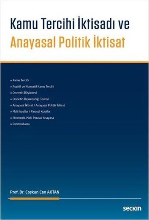 Kamu Tercihi İktisadı ve Anayasal Politik İktisat