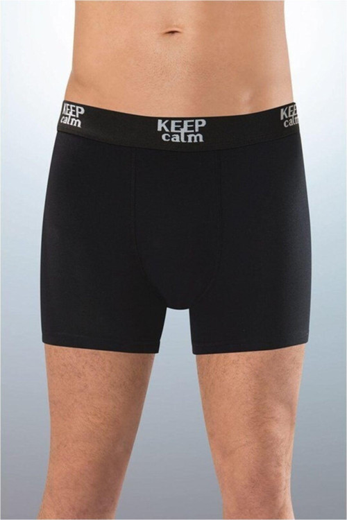 Erkek Siyah Renk Modal Boxer