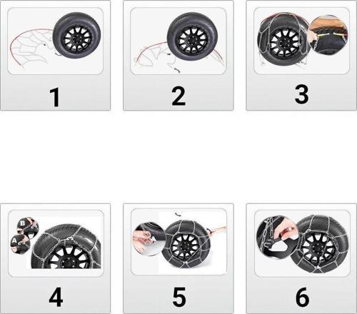 Oto Lastik Kar Zinciri 195/70/r13 X Tipi Binek Suv Takmatik Kolay Montaj
