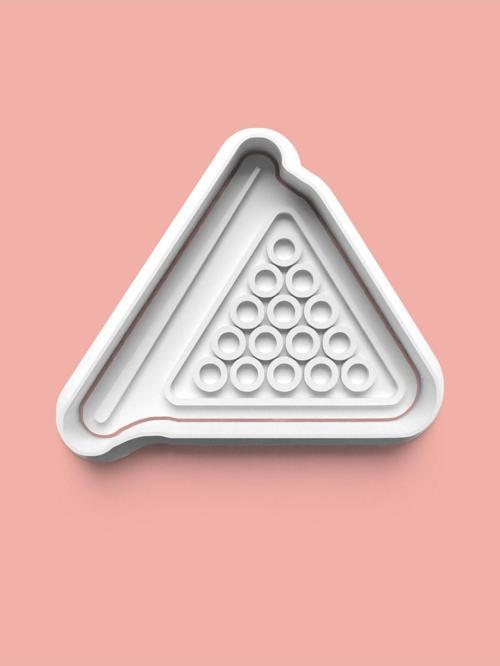 Bilardo Top Dizilimi Kurabiye Kalıbı Ve Şeker Hamuru Kalıbı