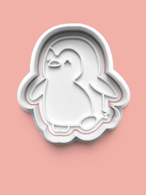 Penguen Figürü Kurabiye Kalıbı Ve Şeker Hamuru Kalıbı