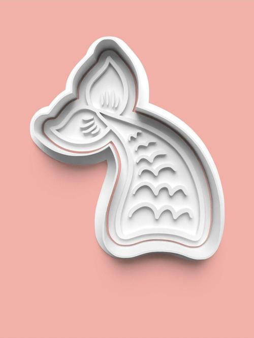 Deniz Kızı Kuyruğu Kurabiye Kalıbı Ve Şeker Hamuru Kalıbı