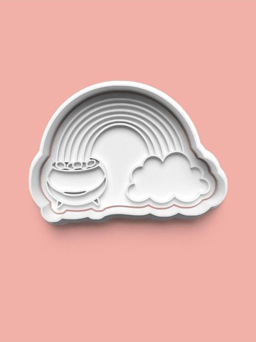 Gökkuşağı Temalı Kurabiye Kalıbı Ve Şeker Hamuru Kalıbı