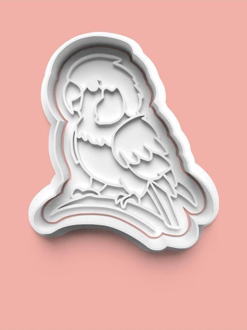 Papağan Figürü Kurabiye Kalıbı Ve Şeker Hamuru Kalıbı