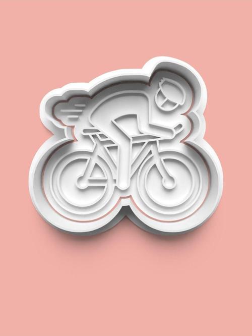 Bisiklet Yarışı Kurabiye Kalıbı Ve Şeker Hamuru Kalıbı