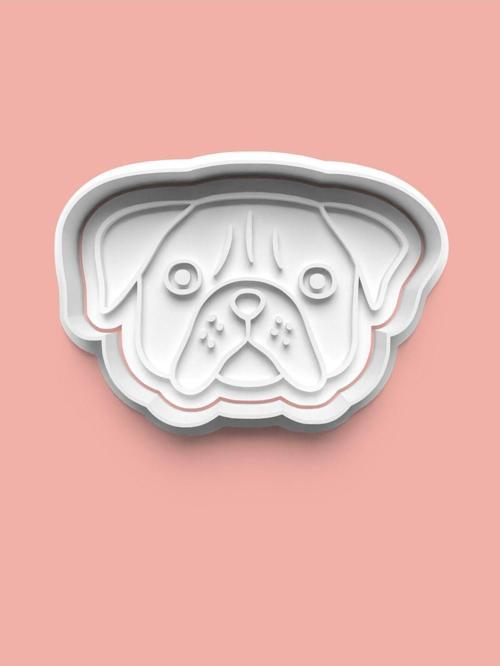 Köpek Yüzü Kurabiye Kalıbı Ve Şeker Hamuru Kalıbı 0380-2
