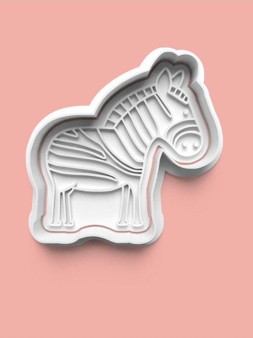 Zebra Figürü Kurabiye Kalıbı Ve Şeker Hamuru Kalıbı