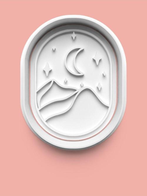 Ay Temalı Kurabiye Kalıbı Ve Şeker Hamuru Kalıbı