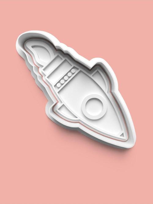 Roket Figürü Kurabiye Kalıbı Ve Şeker Hamuru Kalıbı