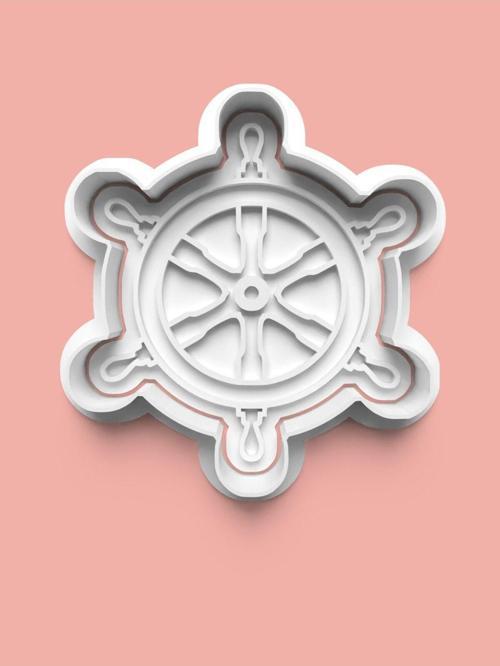 Gemi Dümeni Kaptan Dümeni Kurabiye Kalıbı Ve Şeker Hamuru Kalıbı