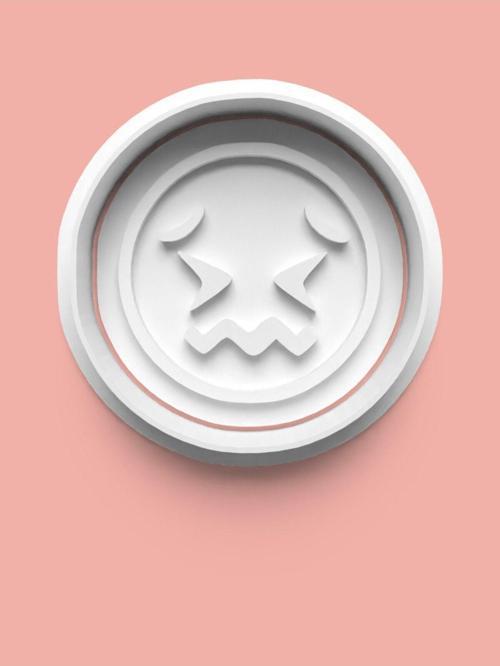 Emoji Surat İfadesi Kurabiye Kalıbı Ve Şeker Hamuru Kalıbı