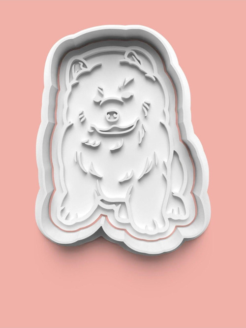Chow Chow Köpek Figürü Kurabiye Kalıbı Ve Şeker Hamuru Kalıbı