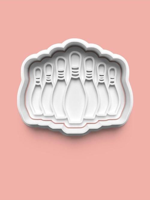 Bowling Teması Kurabiye Kalıbı Ve Şeker Hamuru Kalıbı