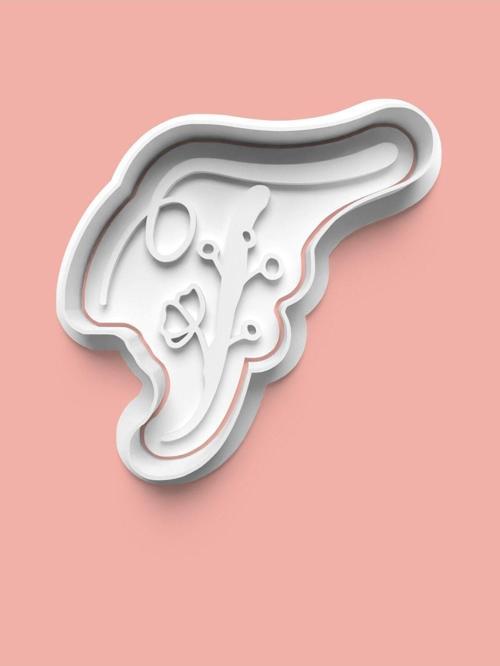 Çiçek Desenli T Harfi Kurabiye Kalıbı Ve Şeker Hamuru Kalıbı