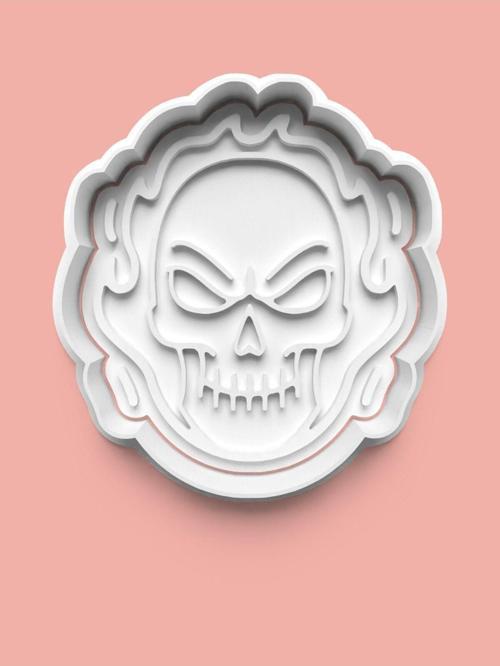 Ghost Rider Hayalet Sürücü Figürü Kurabiye Kalıbı Ve Şeker Hamuru Kalıbı