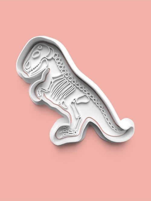 Dinozor Fosili Kurabiye Kalıbı Ve Şeker Hamuru Kalıbı