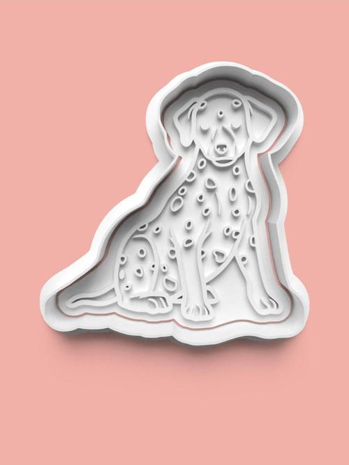 Dalmatian Köpek Figürü Kurabiye Kalıbı Ve Şeker Hamuru Kalıbı