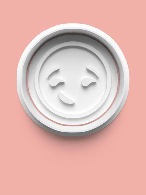 Emoji Surat İfadesi Kurabiye Kalıbı Ve Şeker Hamuru Kalıbı