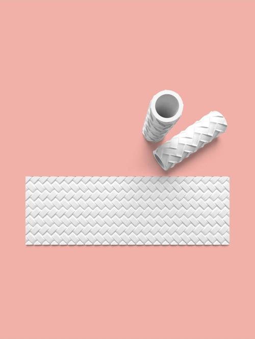 Hamur Seramik Polimer Kil Desen Verici Rulo Silindir 10 Cm Uzunluk 0835-1