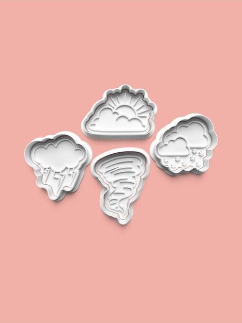 Kış Mevsimi Kurabiye Kalıbı Ve Şeker Hamuru Kalıbı 4'Lü Set