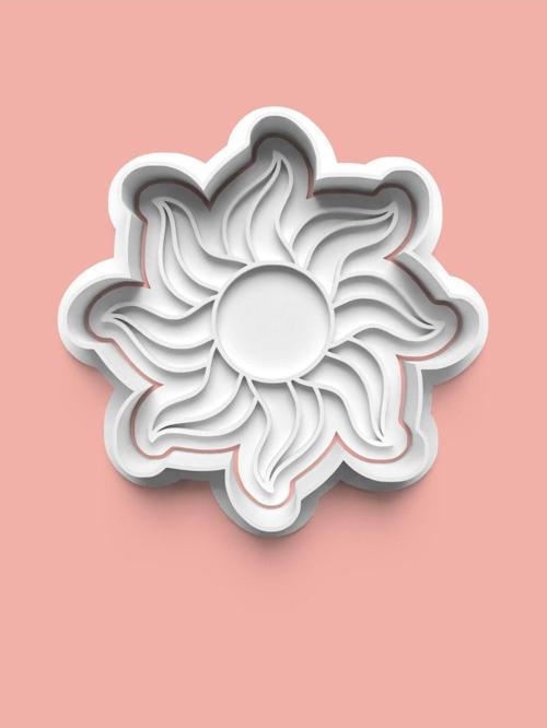 Kıvrımlı Yıldız Figürü Kurabiye Kalıbı Ve Şeker Hamuru Kalıbı