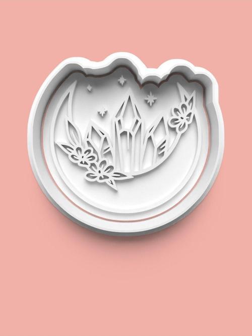 Dekoratif Ay Figürü Kurabiye Kalıbı Ve Şeker Hamuru Kalıbı