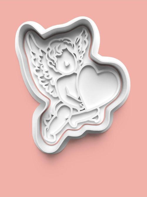 Kalpli Melek Figürü Kurabiye Kalıbı Ve Şeker Hamuru Kalıbı