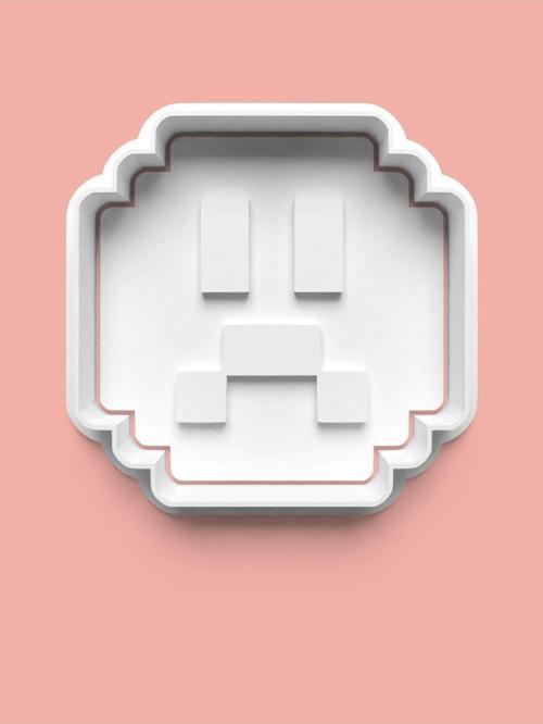 Pixel Kurabiye Kalıbı Ve Şeker Hamuru Kalıbı