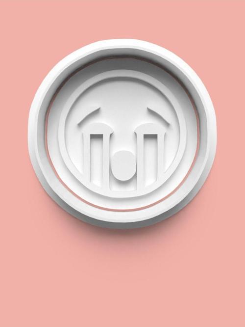 Emoji Surat İfadesi Kurabiye Kalıbı Ve Şeker Hamuru Kalıbı