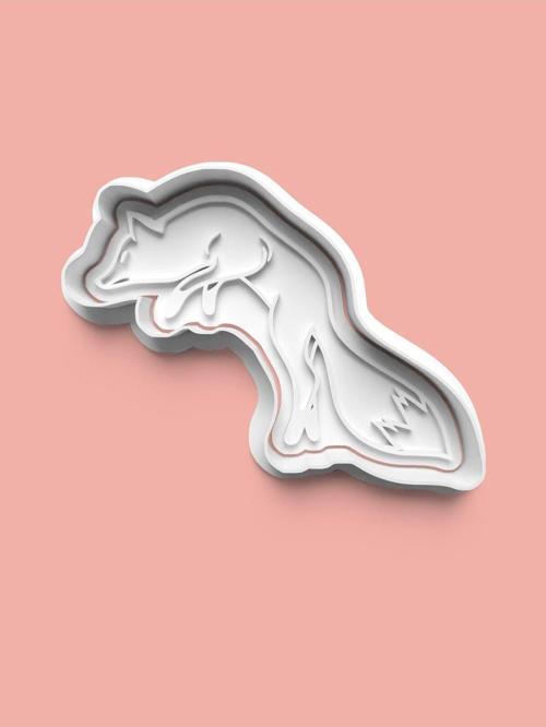 Tilki Figürü Kurabiye Kalıbı Ve Şeker Hamuru Kalıbı