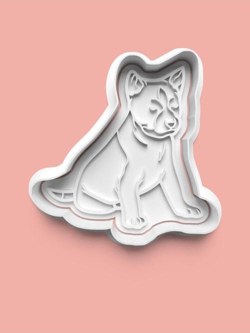 Basenji Köpek Figürü Kurabiye Kalıbı Ve Şeker Hamuru Kalıbı