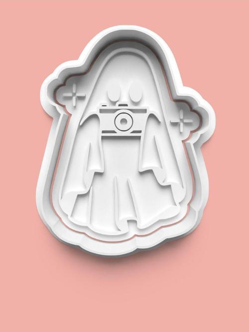 Fotoğraf Çeken Hayalet Kurabiye Kalıbı Ve Şeker Hamuru Kalıbı 0443-2