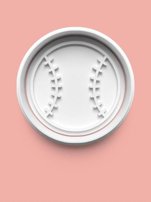 Beyzbol Topu Kurabiye Kalıbı Ve Şeker Hamuru Kalıbı