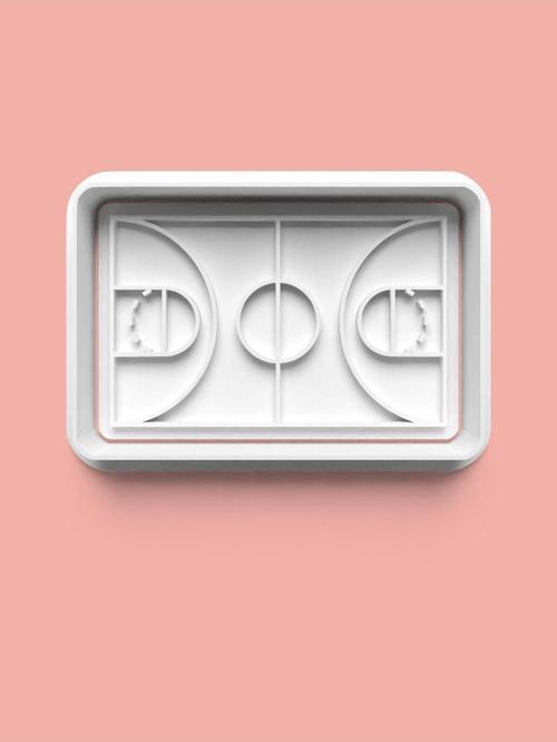 Basketbol Sahası Kurabiye Kalıbı Ve Şeker Hamuru Kalıbı