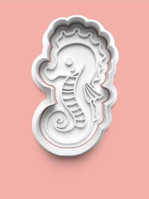 Deniz Atı Figürü Kurabiye Kalıbı Ve Şeker Hamuru Kalıbı