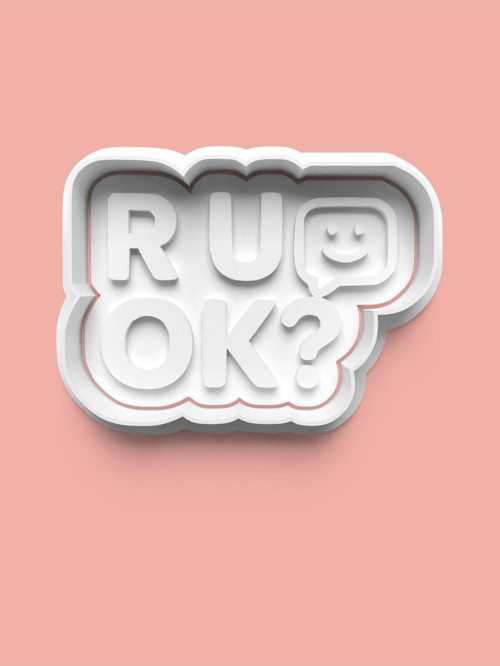 R U Ok? Yazılı Kurabiye Kalıbı Ve Şeker Hamuru Kalıbı