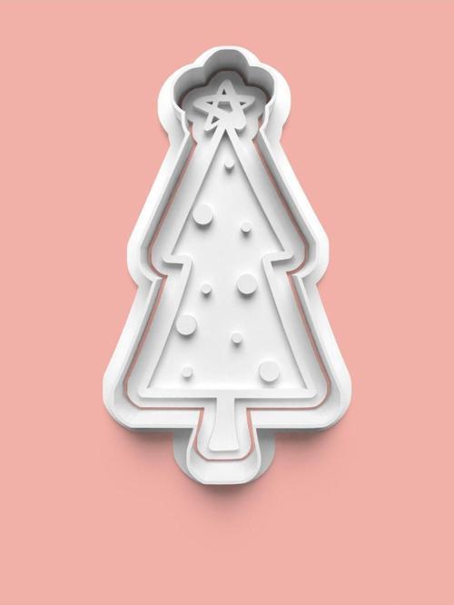 Çam Ağacı Figürü Kurabiye Kalıbı Ve Şeker Hamuru Kalıbı