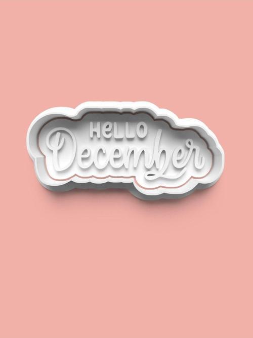 December Kurabiye Kalıbı Ve Şeker Hamuru Kalıbı 0538-12