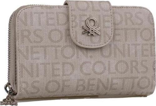 Bej Monogram Eskitme Geniş Kadın Cüzdan BNT 1301