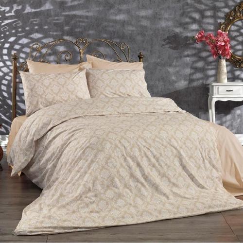 Çift Kişilik Pamuklu Nevresim Seti 200X220 Nevresim ve 2 Adet 50X70 Yastık Kılıfı , Makiteks