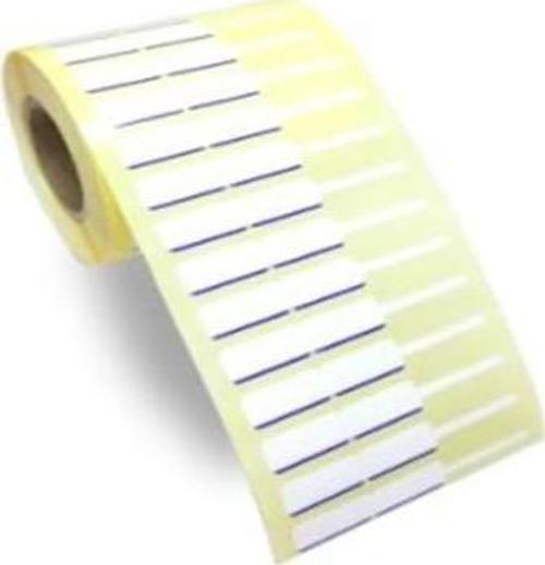 Kuyumcu ve Gözlük Etiketi Beyaz-Mavi Çizgili 10 mm X 76 mm ithal 