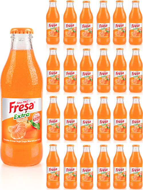 Extra Mandalina Aromalı Gazlı İçecek 200ml x 24 Adet