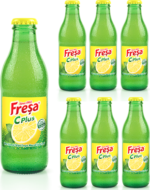 C Plus Limon Aromalı Doğal Zengin Mineralli Gazlı İçecek 200ml x 6 Adet
