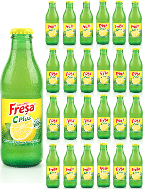 C Plus Limon Aromalı Doğal Zengin Mineralli Gazlı İçecek 200ml x 24 Adet