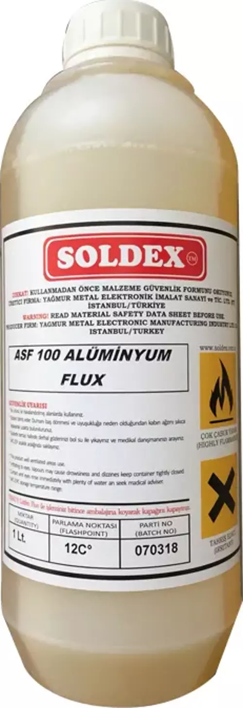 Soldex ASF-24 Alüminyum Flux Lehim Suyu - 1 Lt